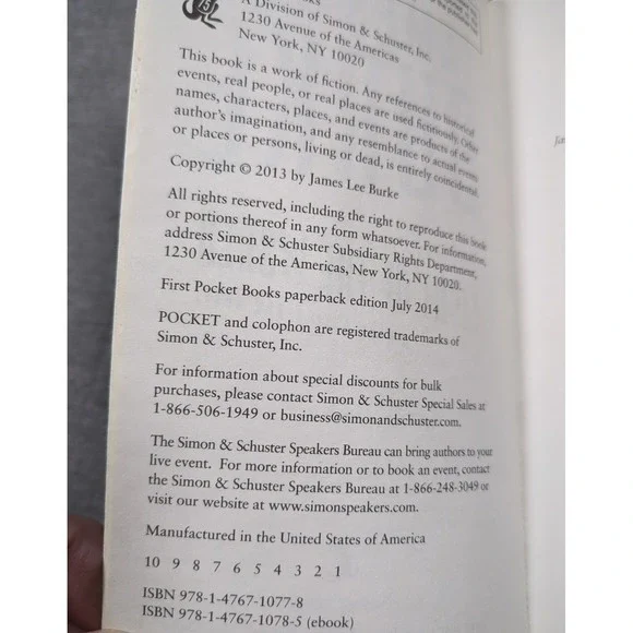 Light of the World James Lee Burke Dave Robicheaux 2014 1st Pocket Books Edition - Picture 4 of 13